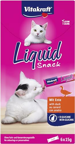 VITAKRAFT - Liquid Snack - Friandises Chat Au Poulet + Taurine - Alimentation Liquide Pour Chat - Faible En Calories - 6 Sachets Fraîcheur De 15 g - FolioPet - FolioPet - FolioPet